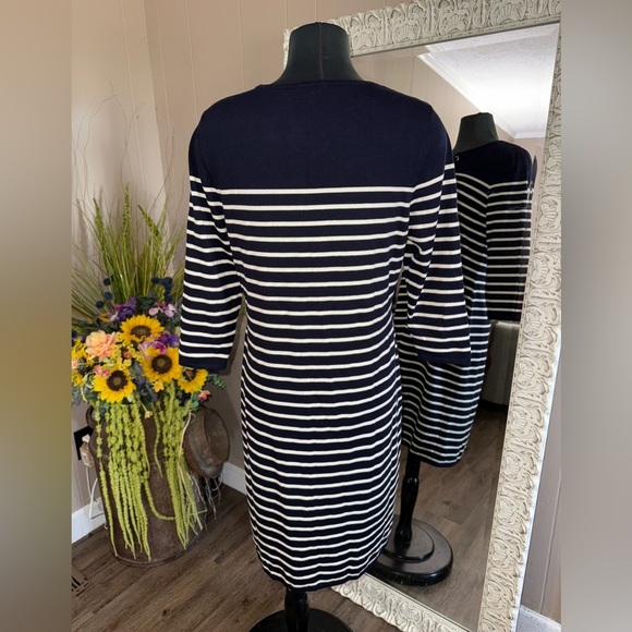 Talbots • Striped Knit Sweater Dress - Picture 8 of 8